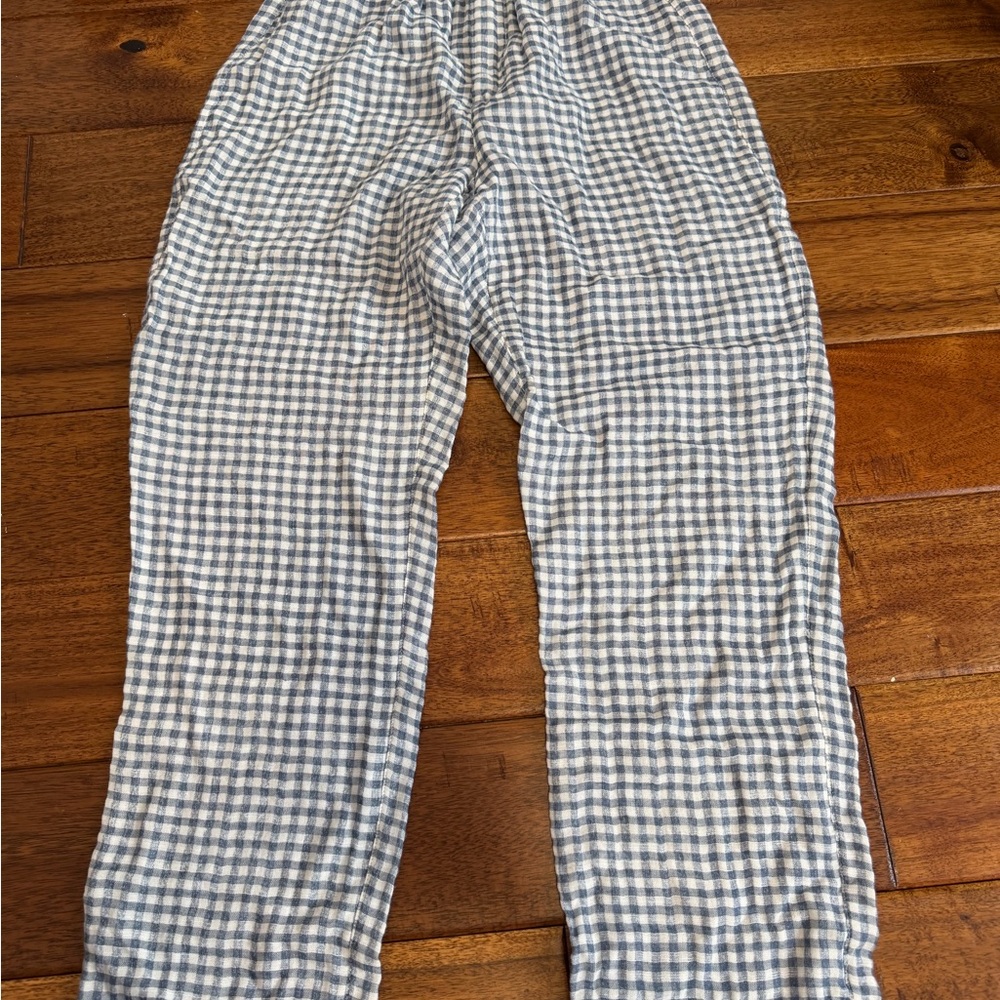 Woman’s/teens Checkered Pants - blue and white